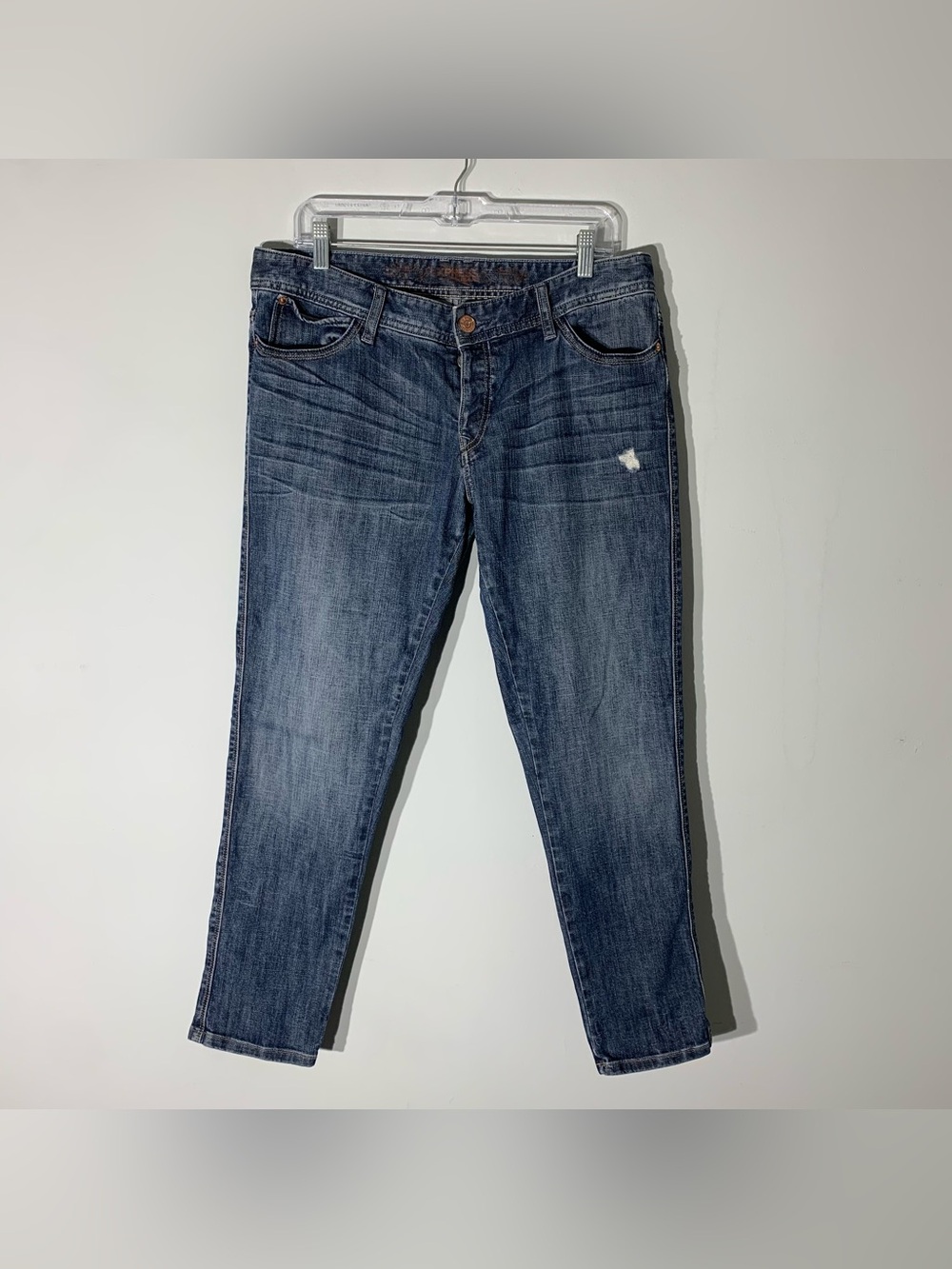 Express Denim Jeans Mid Waist Straight Leg Women’s Size 8